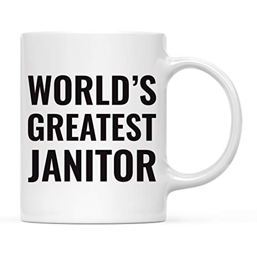 Gift for Men or Women World s Greatest Janitor | Ceramic Coffee Mug | 11 OZ