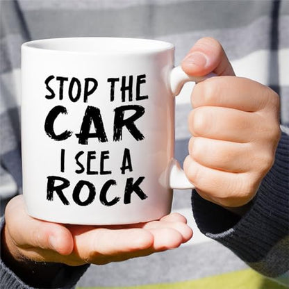 Funny Rockhounding I See A Rock or Humorous | Ceramic Coffee Mug | 11 OZ