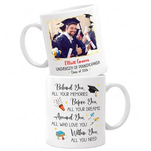 Behind You All Your Memories Before Dreams | Customised Coffee Mug | 11 OZ