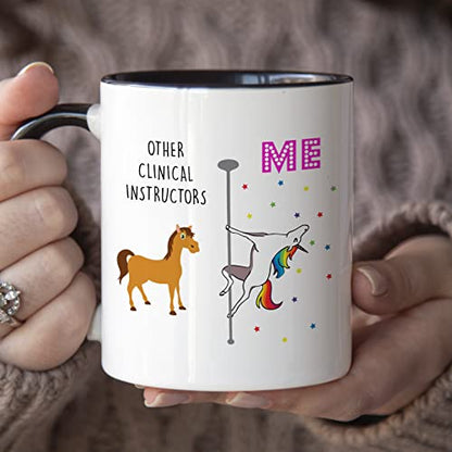Unicorn Nursing Clinical Instructor Best Gifts | Ceramic Coffee Mug | 11 OZ