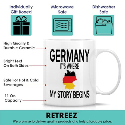 Proud German Germany It s Where My Story | Ceramic Coffee Mug | 11 OZ