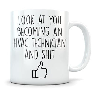 HVAC graduation gifts graduates student Funny | Ceramic Coffee Mug | 11 OZ