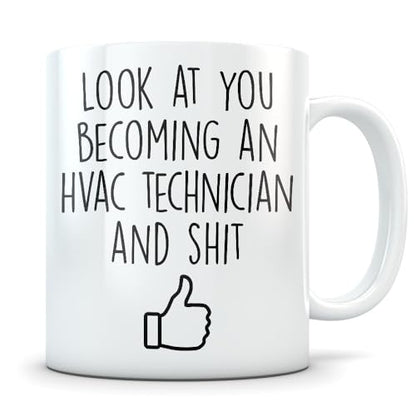 HVAC graduation gifts graduates student Funny | Ceramic Coffee Mug | 11 OZ