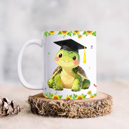 Personalized School Name Year Turtle | Customised Coffee Mug | 11 OZ