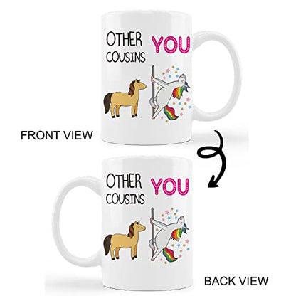 Cousins for Women Men Gifts Cousin Birthday | Ceramic Coffee Mug | 11 OZ