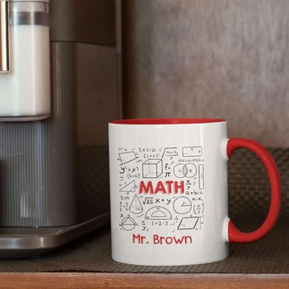 Personalized Math Formulas Custom Accent | Customised Coffee Mug | 11 OZ