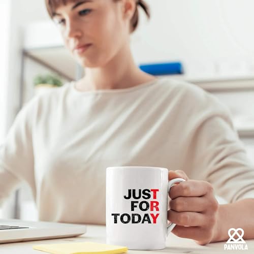 Just For Today Sobriety Gifts Men Women Sober | Ceramic Coffee Mug | 11 OZ