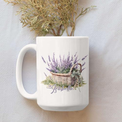 Design Customized Lavender Custom Travel | Customised Coffee Mug | 11 OZ