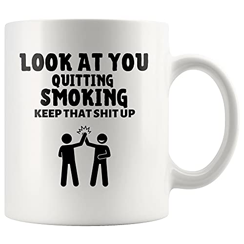 Quit Smoking Congratulations Gift Funny | Ceramic Coffee Mug | 11 OZ