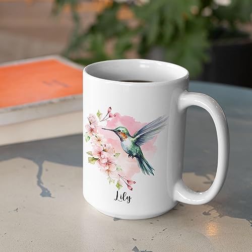 Personalized Hummingbird With Name | Customised Coffee Mug | 11 OZ