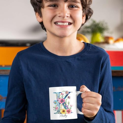 Personalized Name Monogrammed Accent Custom | Customised Coffee Mug | 11 OZ