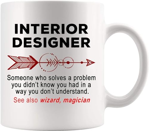 Gift Design Interior Designer Definition | Ceramic Coffee Mug | 11 OZ