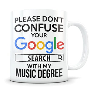 Music Degree gift stage manager musician | Ceramic Coffee Mug | 11 OZ