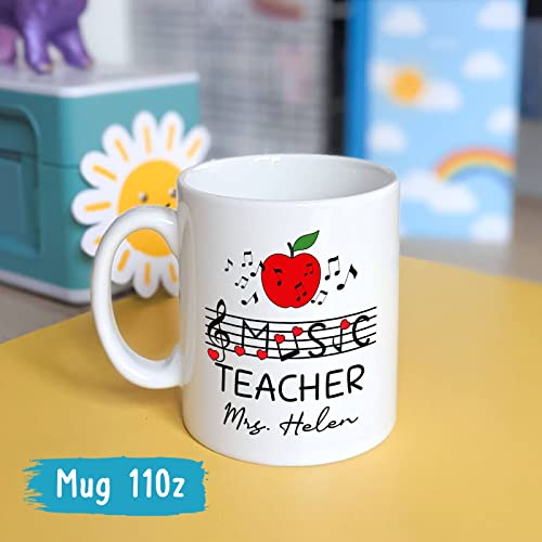 Music Teacher Personalized New Gifts | Customised Coffee Mug | 11 OZ