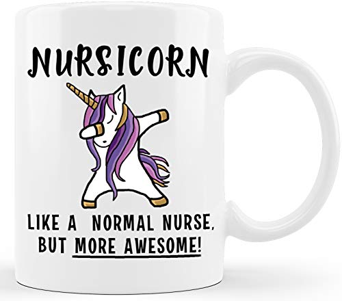Nursicorn Funny Nurse Gifts Gag Gift Ideas for | Ceramic Coffee Mug | 11 OZ