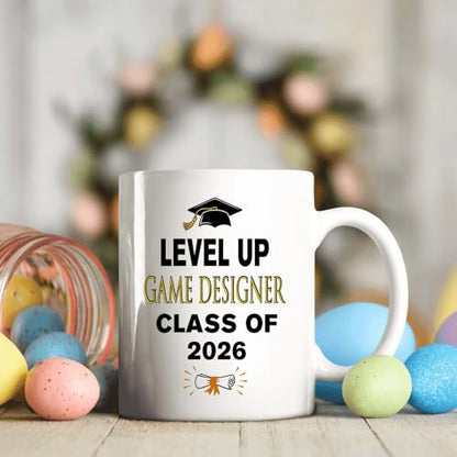 Class of 2026 Graduation Level Up Game | Ceramic Coffee Mug | 11 OZ