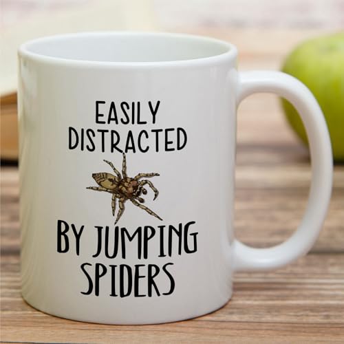 Funny for Jumping Spider Lover Easily | Ceramic Coffee Mug | 11 OZ