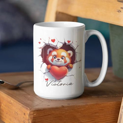 Panda Personalized Animal Accent Gift For | Customised Coffee Mug | 11 OZ