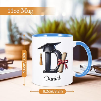 Personalized Graduation with Initial Name | Customised Coffee Mug | 11 OZ