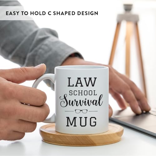 Graduation Gift Law School Survival 1-Pack | Ceramic Coffee Mug | 11 OZ