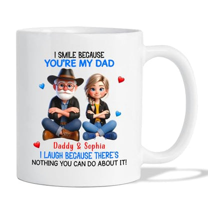 Personalized Names Father and Daughter I | Customised Coffee Mug | 11 OZ
