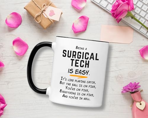Surgical Tech Gifts For Technologist Being A | Ceramic Coffee Mug | 11 OZ