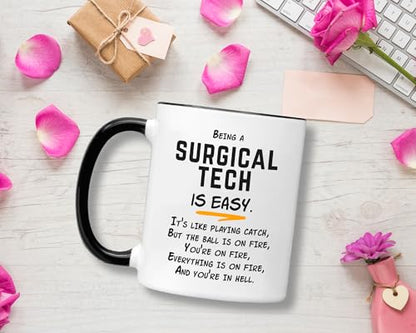Surgical Tech Gifts For Technologist Being A | Ceramic Coffee Mug | 11 OZ