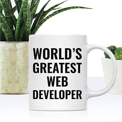Gift for Men or Women World s Greatest Web | Ceramic Coffee Mug | 11 OZ