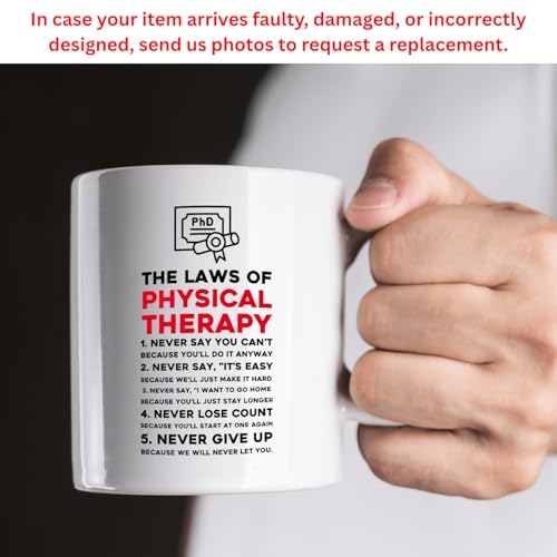 Laws Of Physical Therapy PT DPT Graduation | Ceramic Coffee Mug | 11 OZ