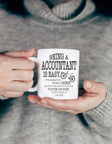 Funny Accountant Gifts Being an is Easy | Ceramic Coffee Mug | 11 OZ