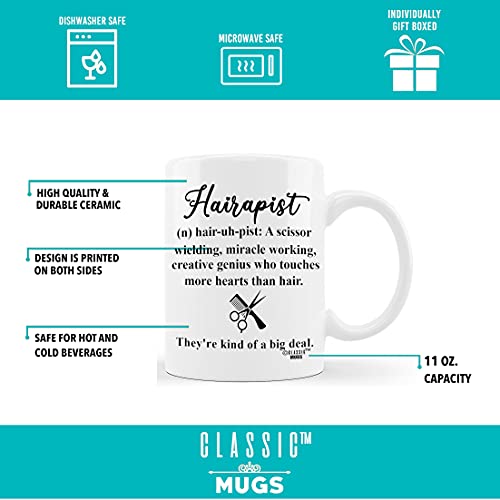 Hairapist Miracle Worker Funny Hairstylist | Ceramic Coffee Mug | 11 OZ