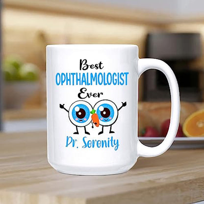 Personalized Name Best Ophthalmologist Ever | Customised Coffee Mug | 11 OZ