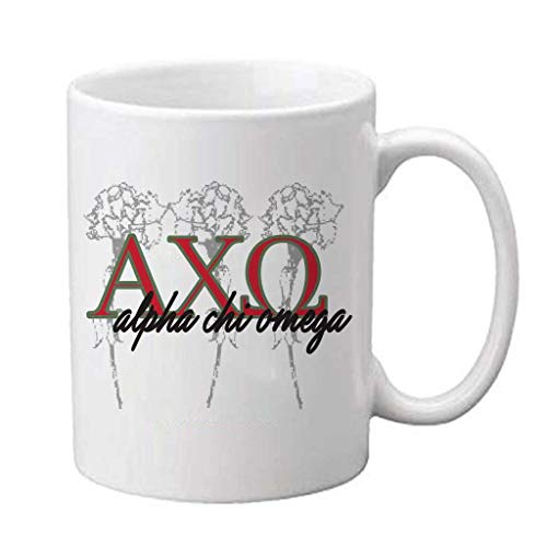 Alpha Chi Omega Greek Letter Monogram | Ceramic Coffee Mug | 11 OZ
