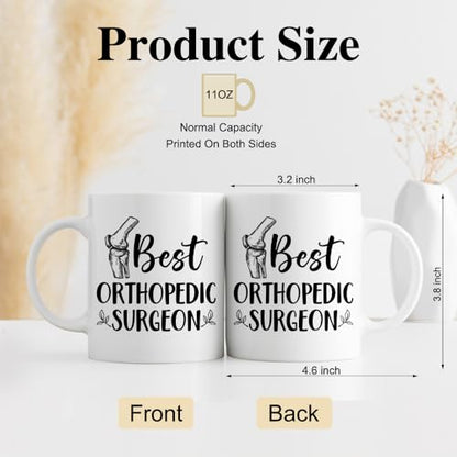 DYJYBMY Best Orthopedic Doctor Funny | Ceramic Coffee Mug | 11 OZ