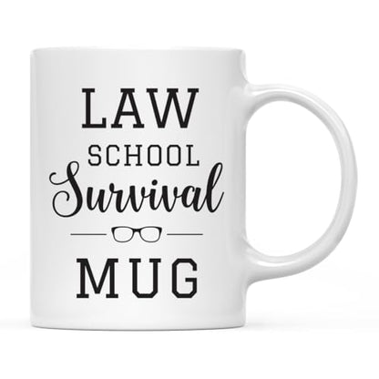 Graduation Gift Law School Survival 1-Pack | Ceramic Coffee Mug | 11 OZ