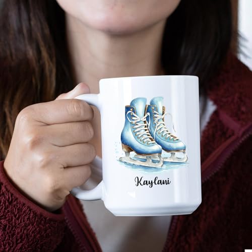 Customized Figure Skating Accent Ice Travel | Customised Coffee Mug | 11 OZ