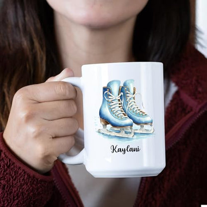 Customized Figure Skating Accent Ice Travel | Customised Coffee Mug | 11 OZ