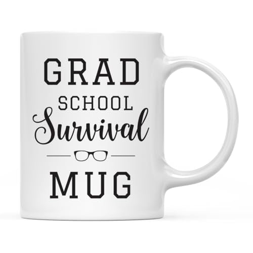 Graduation Gift Grad School Survival 1-Pack | Ceramic Coffee Mug | 11 OZ