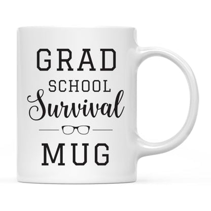 Graduation Gift Grad School Survival 1-Pack | Ceramic Coffee Mug | 11 OZ
