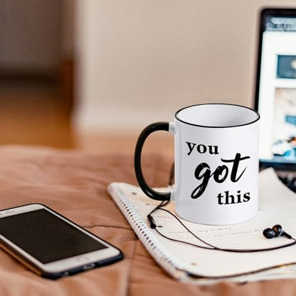 YHRJWN You Got This Gifts for Women Men | Ceramic Coffee Mug | 11 OZ