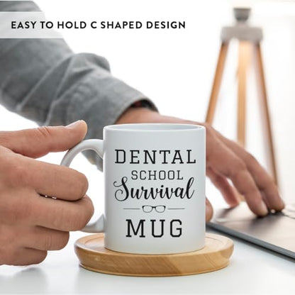 Graduation Gift Dental School Survival 1-Pack | Ceramic Coffee Mug | 11 OZ