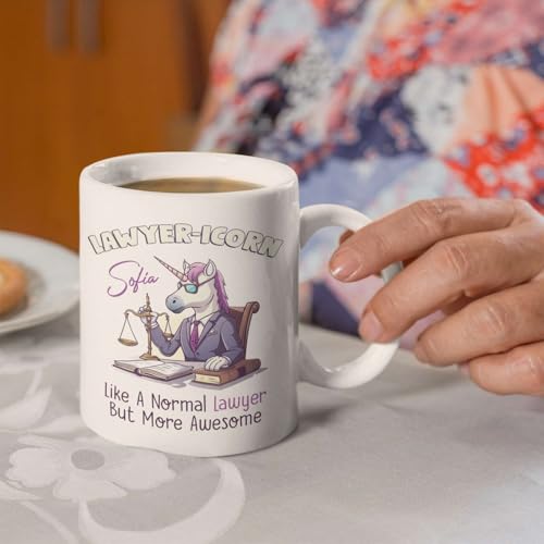 Novelty Lawyericorn Design Customized | Customised Coffee Mug | 11 OZ