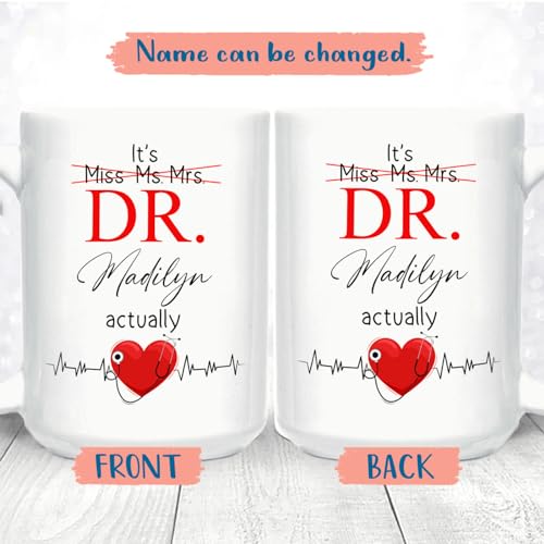 It s Miss Ms Mrs Dr Actually Personalized | Customised Coffee Mug | 11 OZ