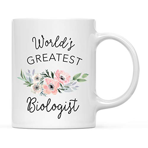 Gift for Women World s Greatest Biologist | Ceramic Coffee Mug | 11 OZ