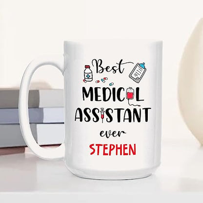 Personalized Name Best Medical Assistant | Customised Coffee Mug | 11 OZ