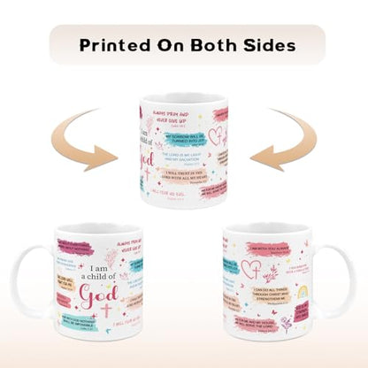Christian Gifts for Women I Am a Child of God | Ceramic Coffee Mug | 11 OZ