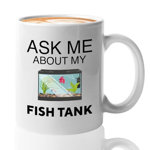 Bubble Hugs Fish Tank Lover Lovers Aquarist | Ceramic Coffee Mug | 11 OZ