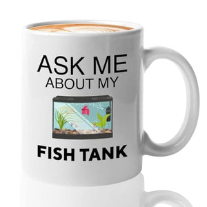 Bubble Hugs Fish Tank Lover Lovers Aquarist | Ceramic Coffee Mug | 11 OZ
