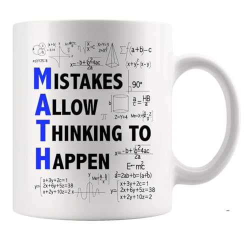 Mistakes Allow Thinking to Happen Math Teacher | Ceramic Coffee Mug | 11 OZ