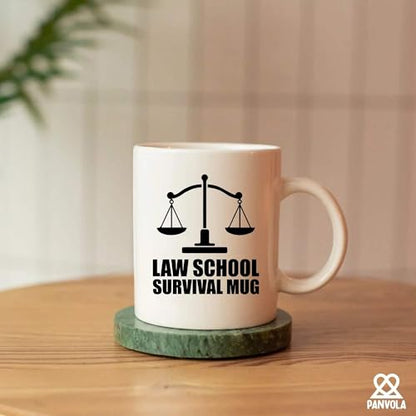 Law School Survival Future Lawyer Gifts | Ceramic Coffee Mug | 11 OZ